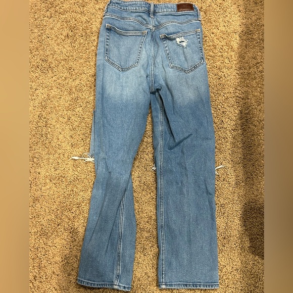 high rise light washed ripped skinny jeans - Picture 2 of 2